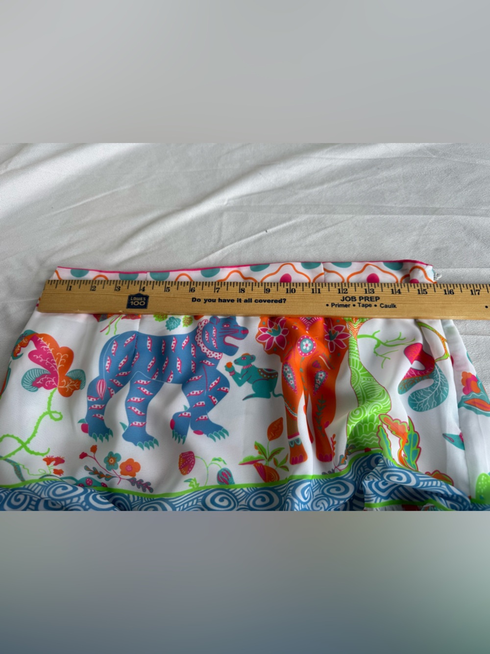 Gretchen Scott Ipanema Long Maxi Tiered Skirt Animal Kingdom Women Medium Bright - Picture 9 of 9